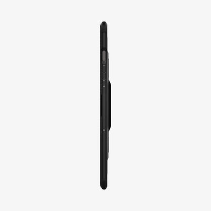 ACS09380 - Galaxy Tab S10 FE Case Rugged Armor Pro in Matte Black showing the side