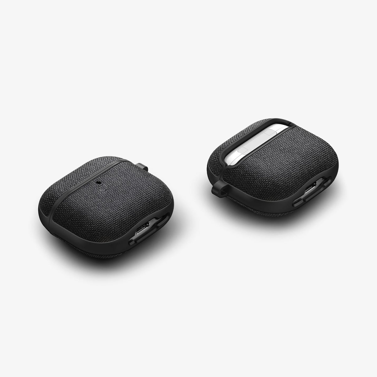 ACS08648 - AirPods 4 Pro / AirPods 4 Case Urban Fit in Black showing the front, back, sides and bottom