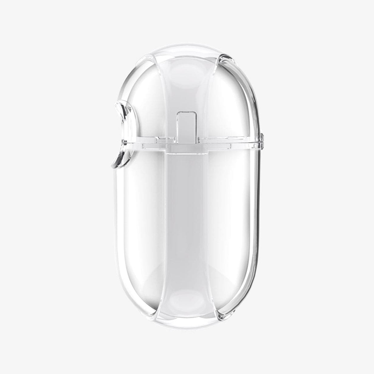 ASD00541 - Apple AirPods Pro Case Ultra Hybrid in crystal clear showing the side