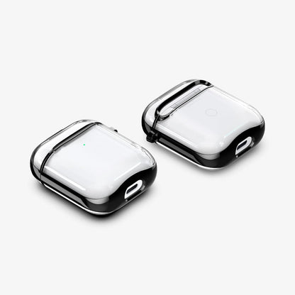 ASD01300 - Apple AirPods 1 / 2 Case Ultra Hybrid in black showing the front, back and sides