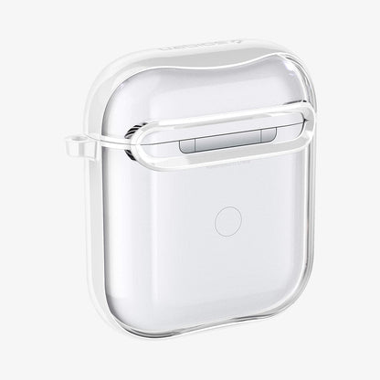 ASD01301 - Apple AirPods 1 / 2 Case Ultra Hybrid in jet white showing the back and side