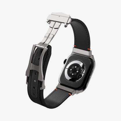 AMP09304 - Apple Watch Ultra (49mm) Classic Fit in Black showing the back of the watch, inner side and bottom