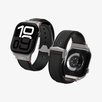 AMP09304 - Apple Watch Ultra (49mm) Classic Fit in Black showing the front, back, partial inner side and bottom