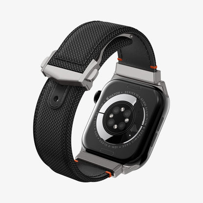 AMP09304 - Apple Watch Ultra (49mm) Classic Fit in Black showing the back of the watch, partial sides and bottom