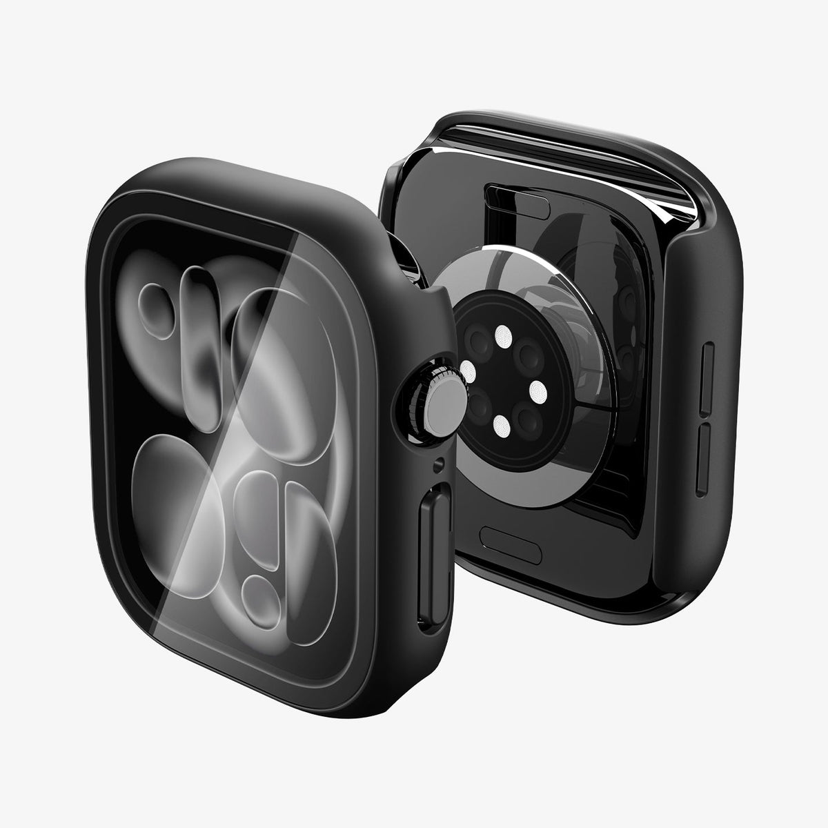 ACS11892 - Apple Watch 12 (46mm) Series Thin Fit 360 Apple Watch showing side