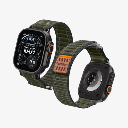 AMP10142 - Apple Watch 10/11 (46mm) WBF0 in Green showing the front and back