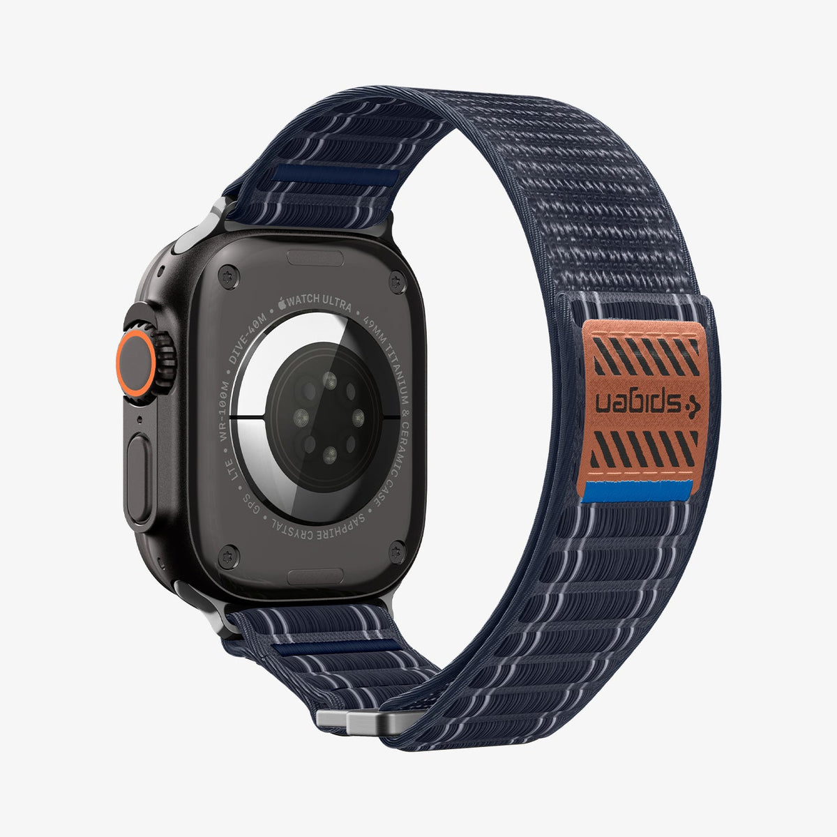 AMP10143 - Apple Watch 10/11 (46mm) WBF0 in Navy showing the back, partial inner and back