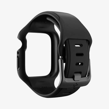 ACS04190 - Apple Watch Series (41mm) Case Liquid Air Pro in black showing the back with no watch face