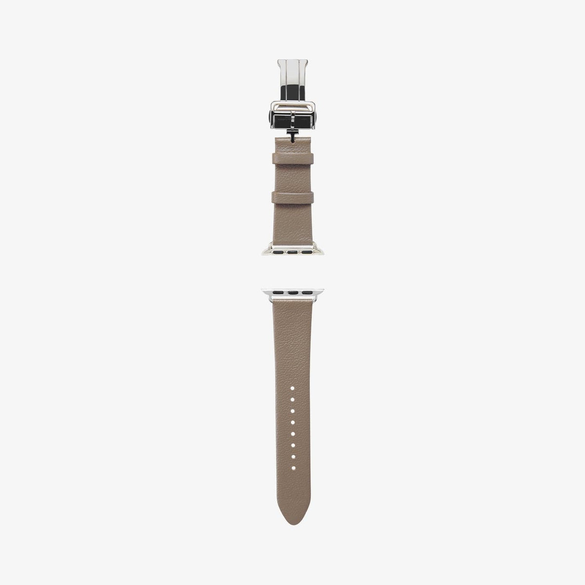 AMP06930 - Apple Watch (41mm)/Apple Watch (38mm) in etoupe showing the watch band laid out flat