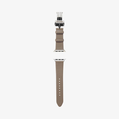 AMP06930 - Apple Watch (41mm)/Apple Watch (38mm) in etoupe showing the watch band laid out flat