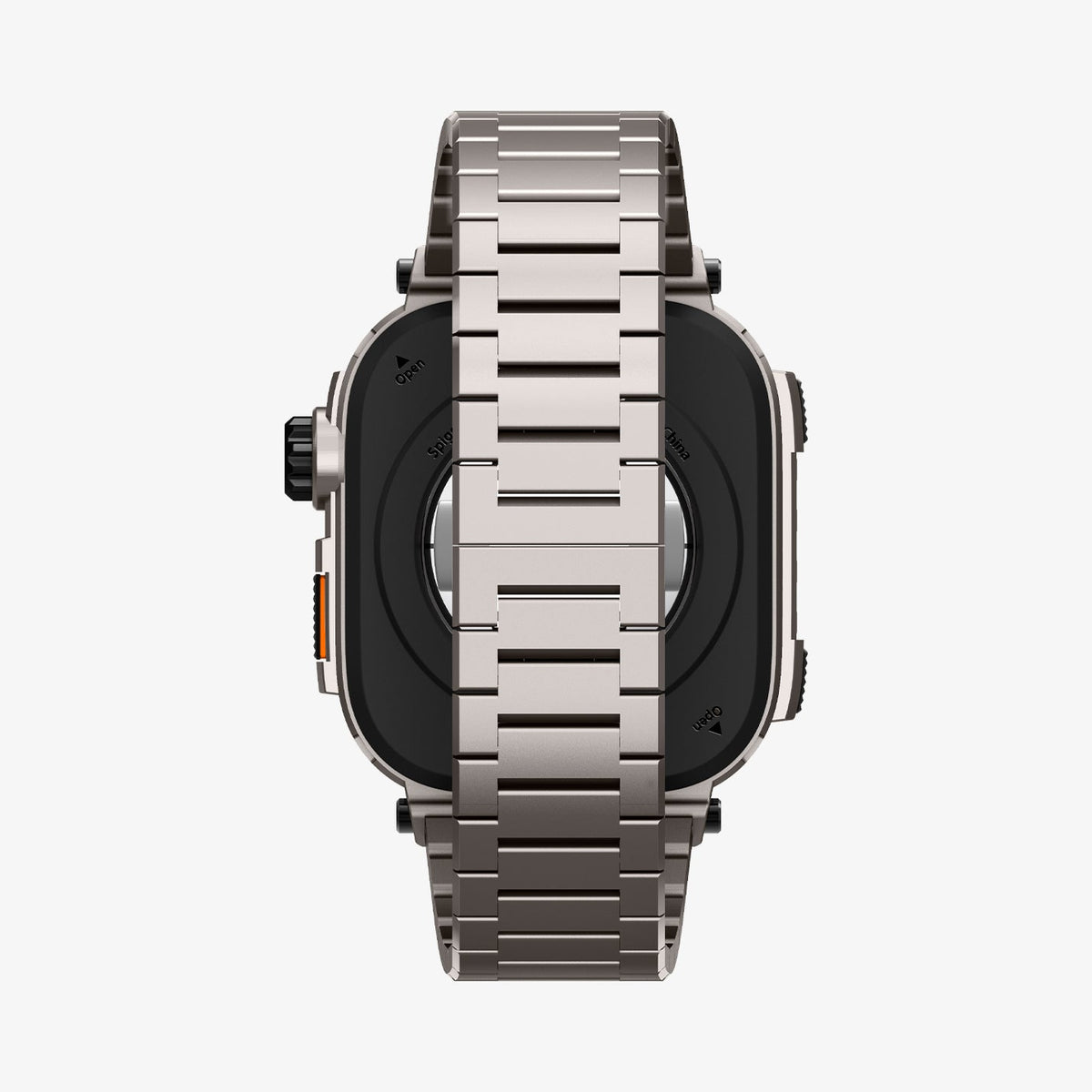 ACS07660 - Apple Watch (45mm) Case Metal Armor Pro in Gunmetal showing the back