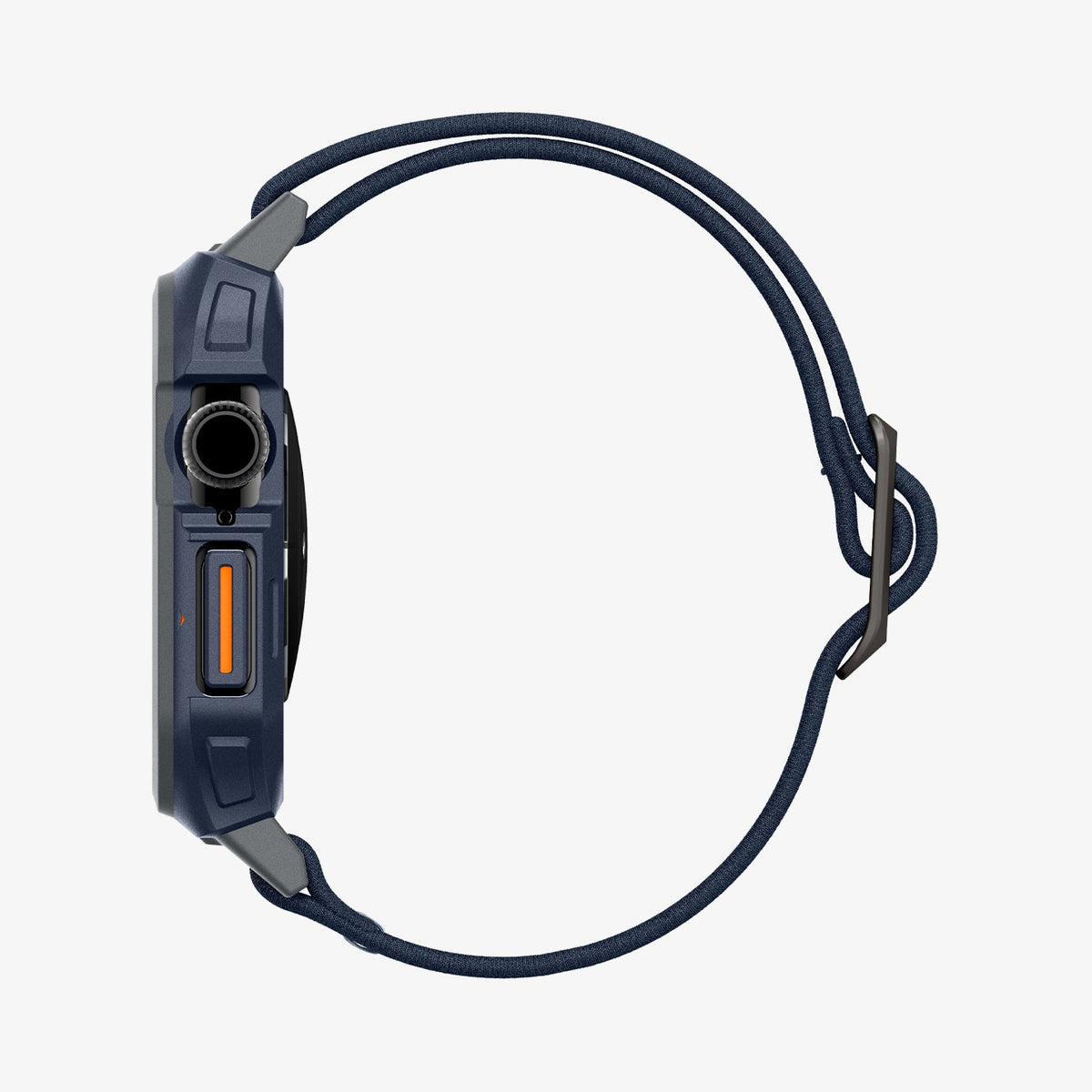 ACS08925 - Apple Watch 10 (46mm) Case Lite Fit Pro in Navy Blue showing the side