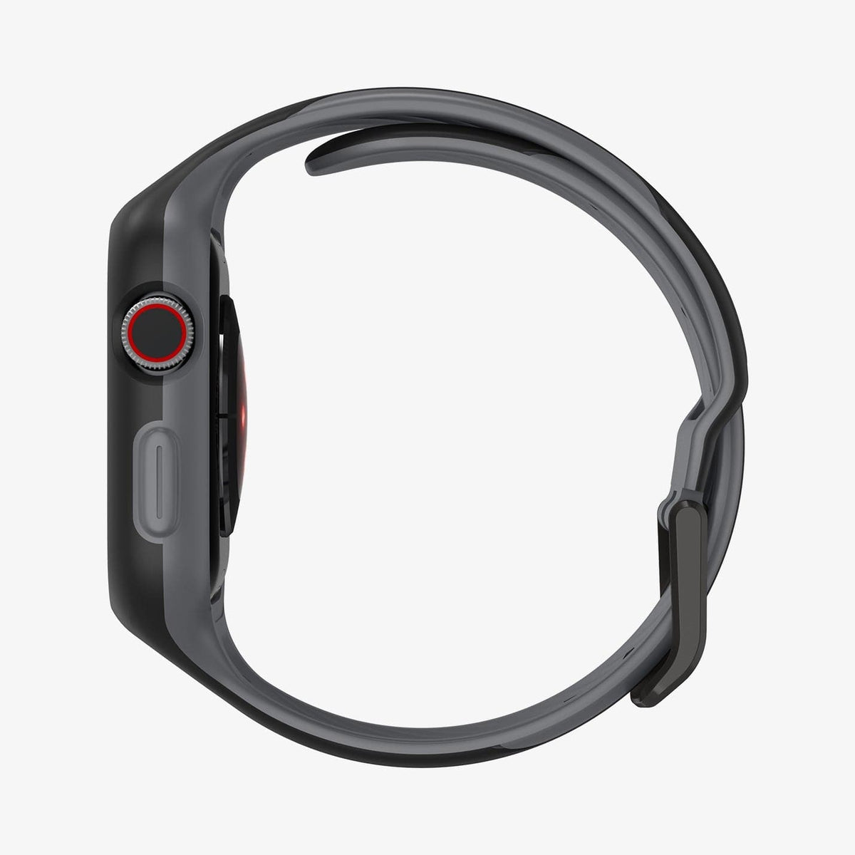 AMP02020 - Apple Watch (40mm) Liquid Air Pro in Black showing the side