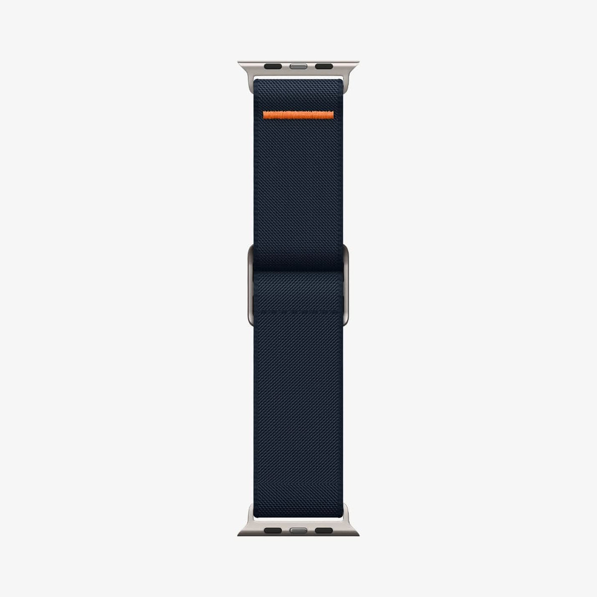 AMP05984 - Apple Watch Series (Apple Watch (49mm)/Apple Watch (45mm)/Apple Watch (42mm)) Watch Band Lite Fit Ultra in navy showing the watch band laid out flat
