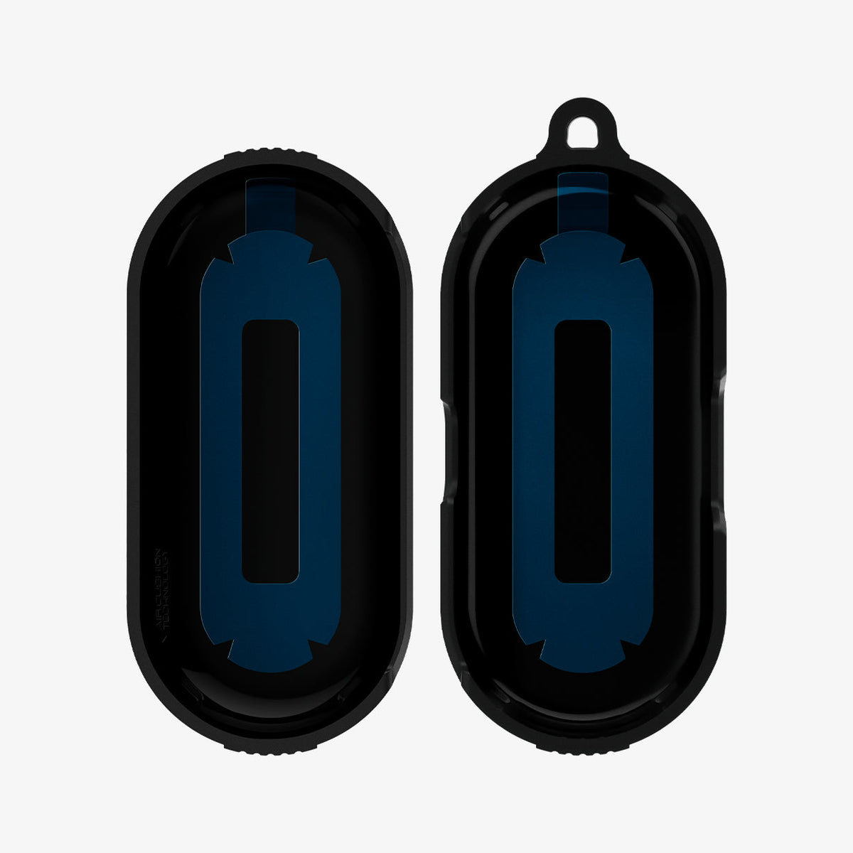ASD02572 - Bose Earbuds Sports Case Rugged Armor in black showing the inside of case