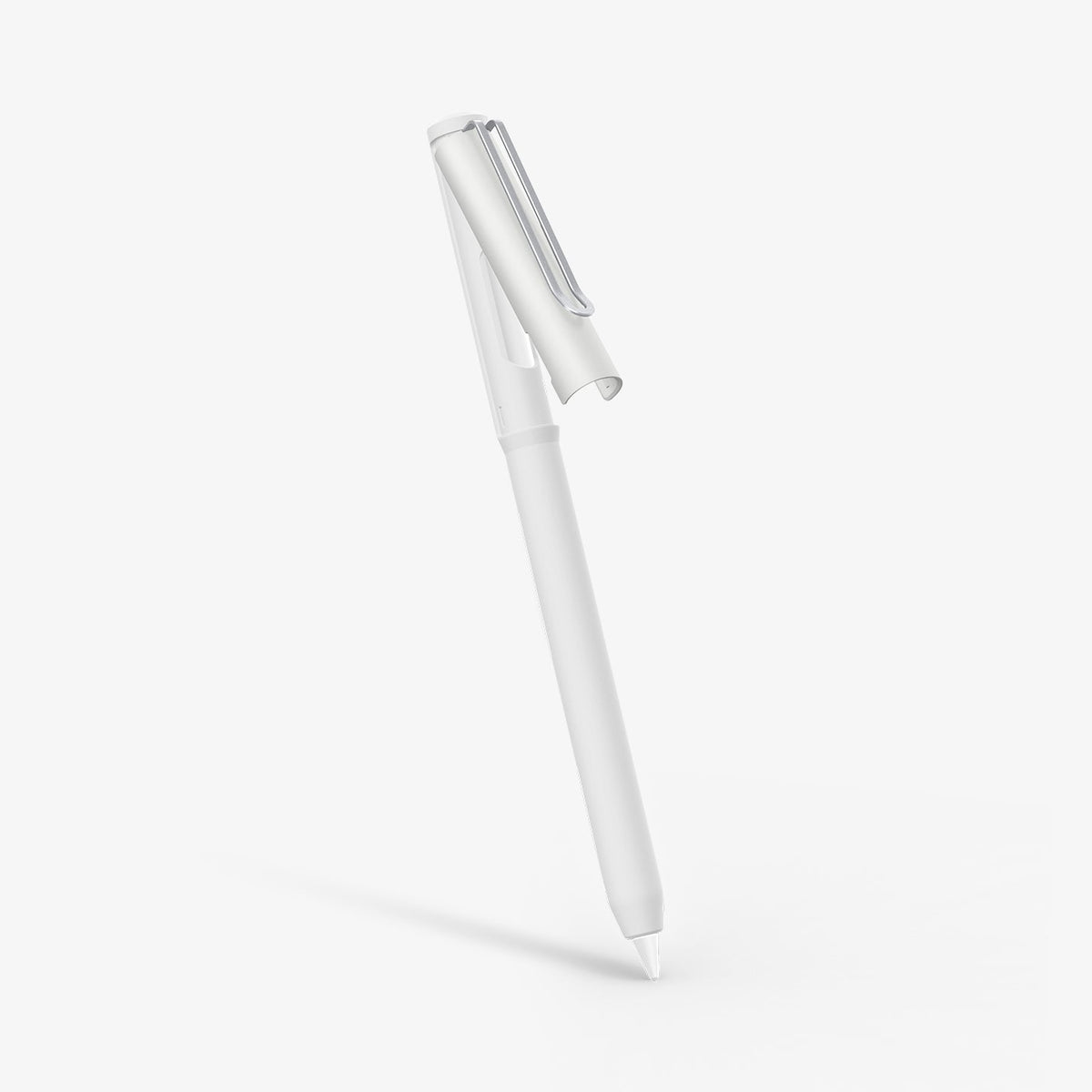 ACS05857 - Apple Pencil Holder DA201 in white showing the top of case slightly open