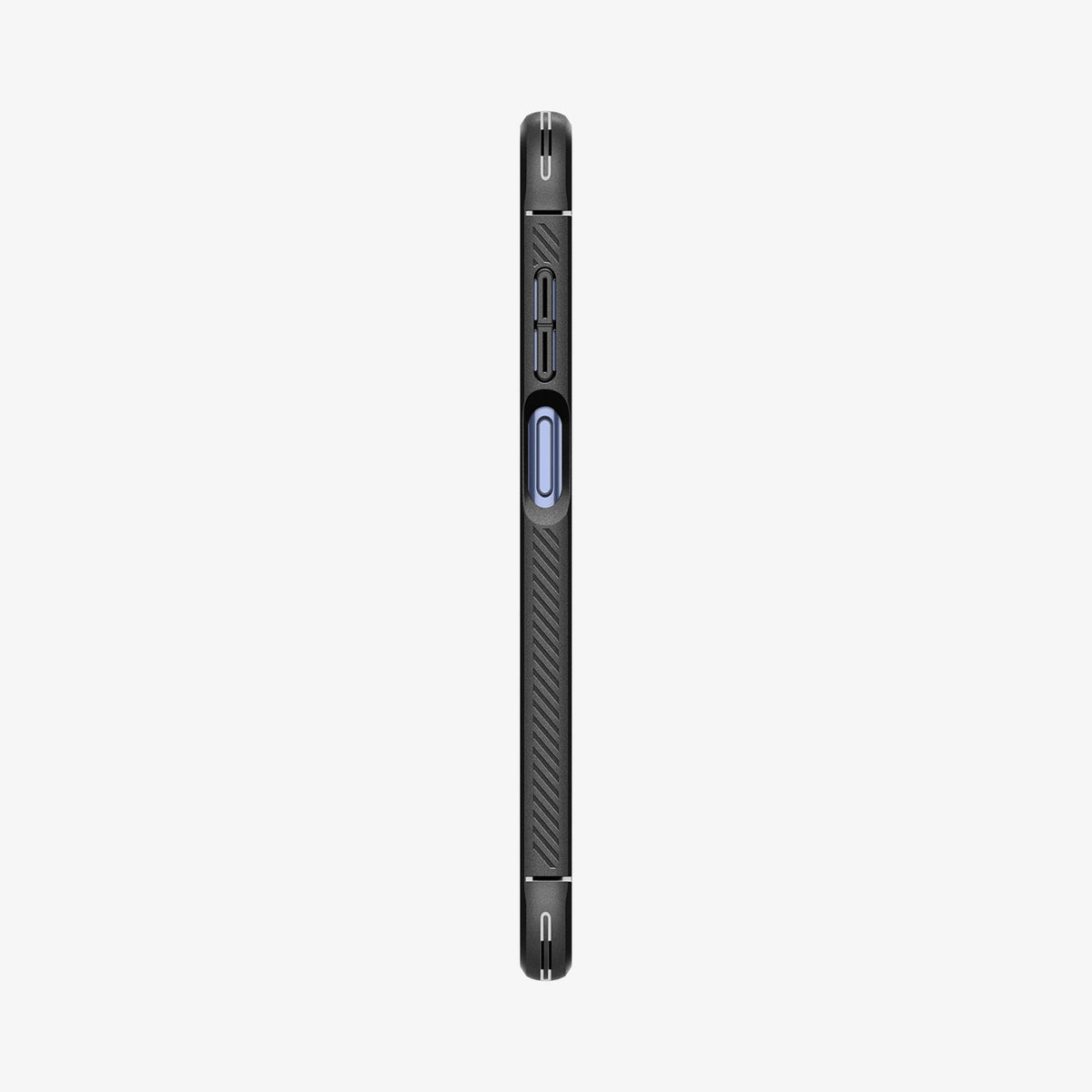 ACS06831 - Galaxy A25 5G Case Rugged Armor in Matte Black showing the side with side buttons