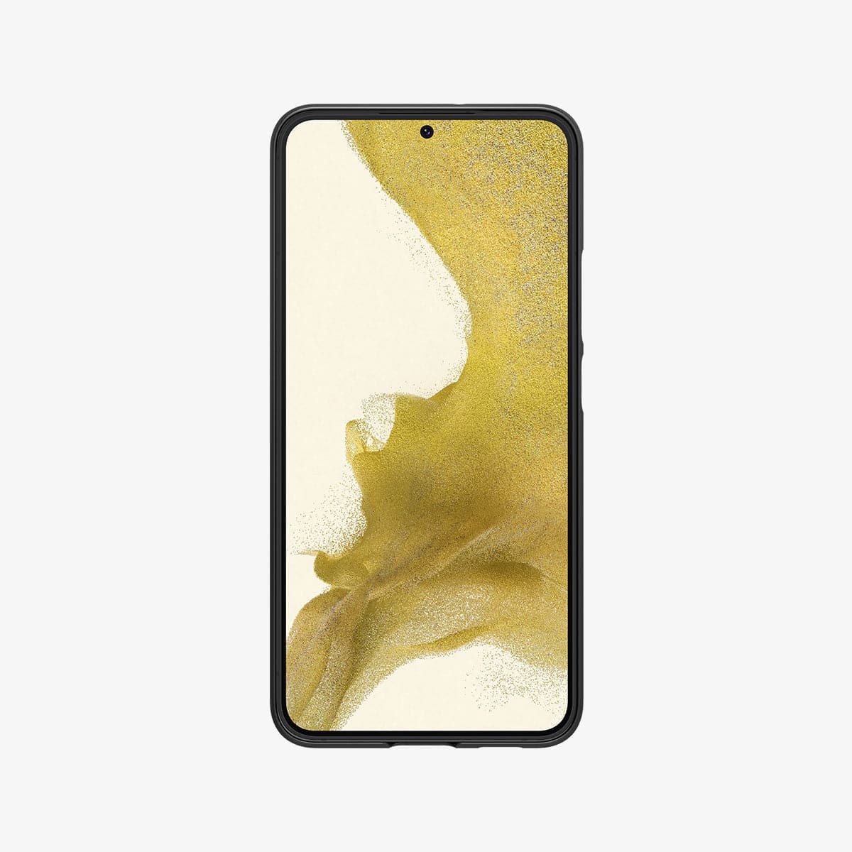 ACS04381 - Galaxy S22 5G Case AirSkin in black showing the front