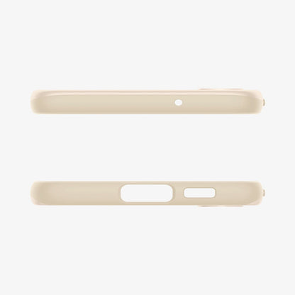 ACS06083 - Galaxy S23 Case Thin Fit in pearled ivory showing the top and bottom with precise cutouts