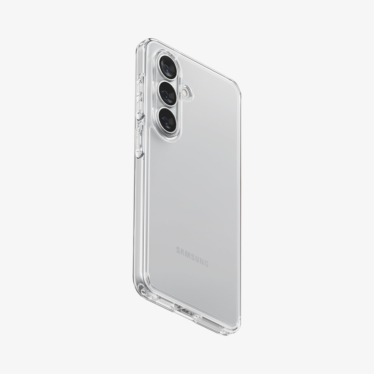 ACS11049 - Galaxy S26 Plus Case Ultra Hybrid Crystal Clear showing the back and partial side
