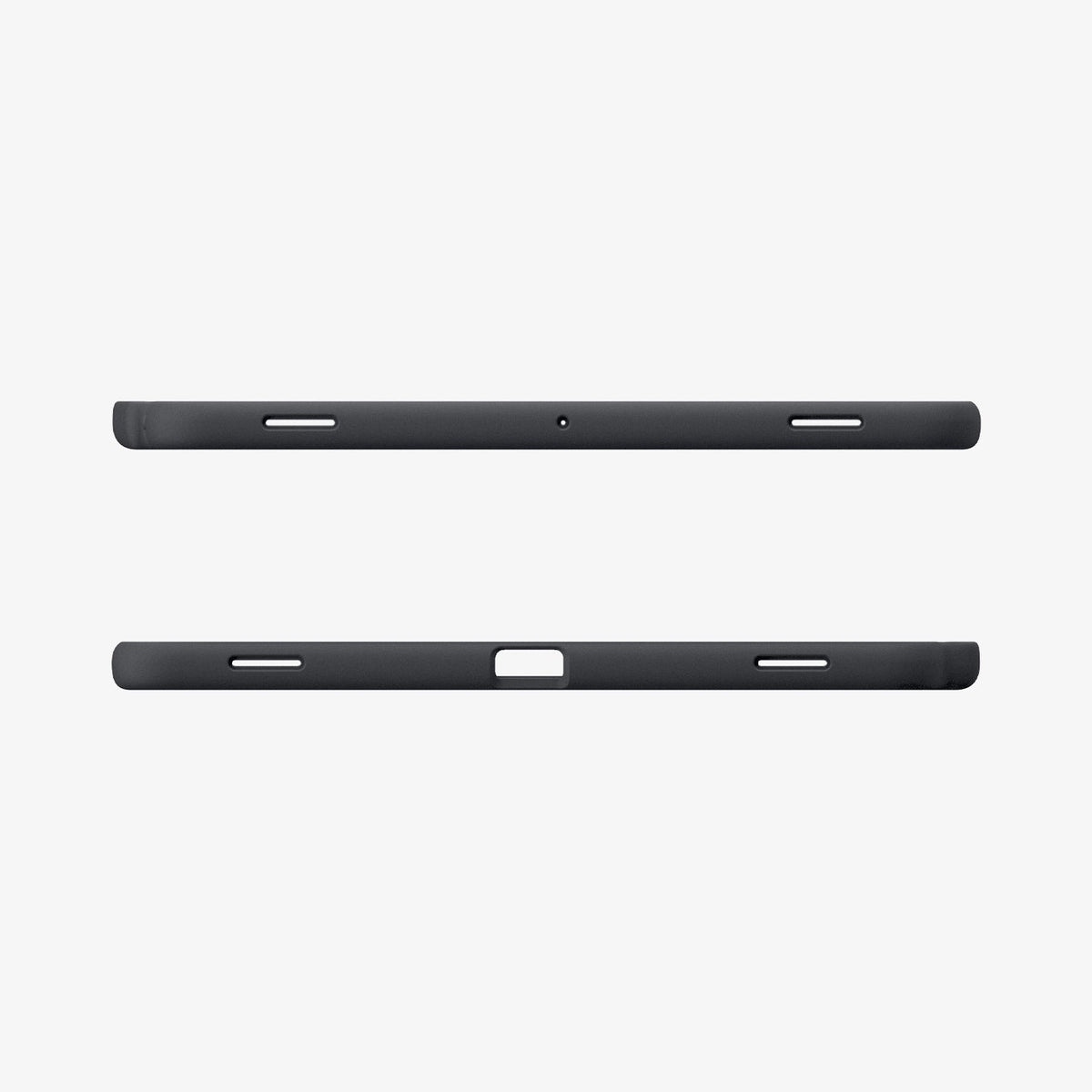 ACS10214 - Galaxy Tab S11 Nano Pop in Black Sesame showing the top and bottom with precise cutouts
