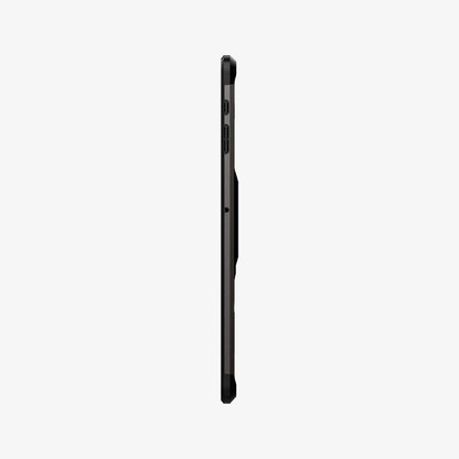 ACS03008 - Galaxy Tab S7 FE Case Tough Armor Pro in gunmetal showing the side with volume controls