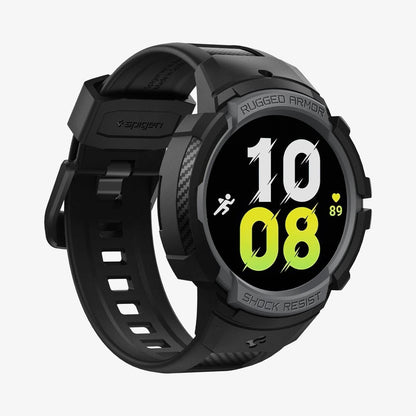 ACS03165 - Galaxy Watch 5/4 (40mm) Case Rugged Armor Pro in charcoal gray showing the front and side