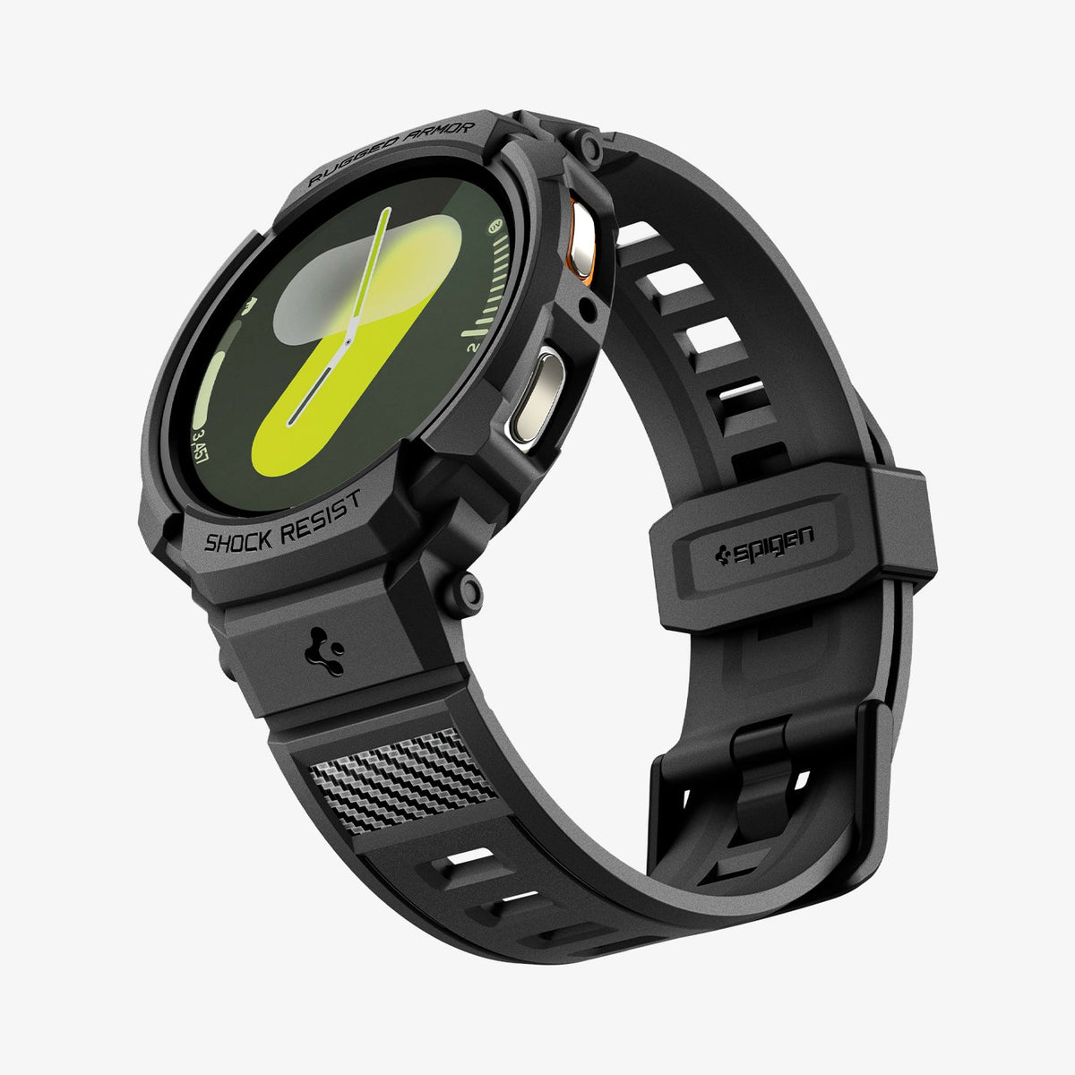 ACS10005 - Galaxy Watch 9 (40mm) Rugged Armor Pro showing the front, side and bottom