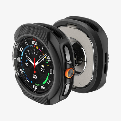 ACS09841 - Galaxy Watch 8 46mm Liquid Air showing the front, back, and sides of the watch face