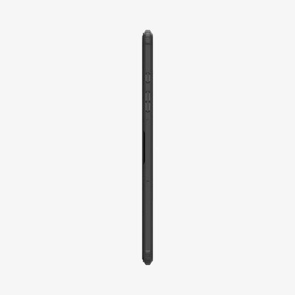 ACS07077 - Galaxy Tab S9 Case Ultra Hybrid Pro in black showing the side with volume controls