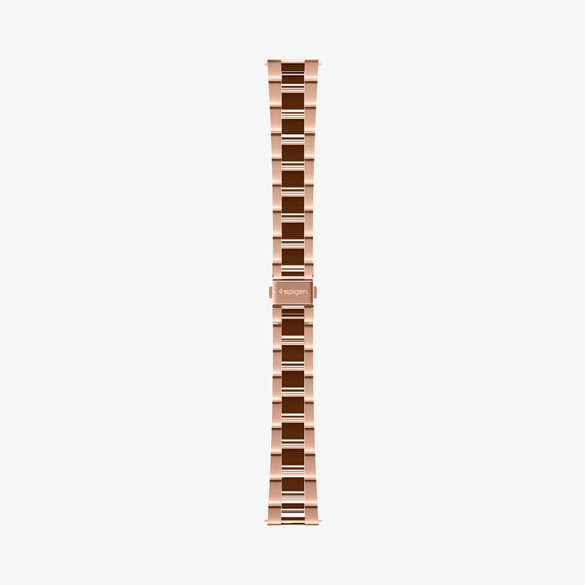 600WB24982 - Galaxy Watch Band (20mm) Modern Fit in rose gold showing the watch band laid out flat