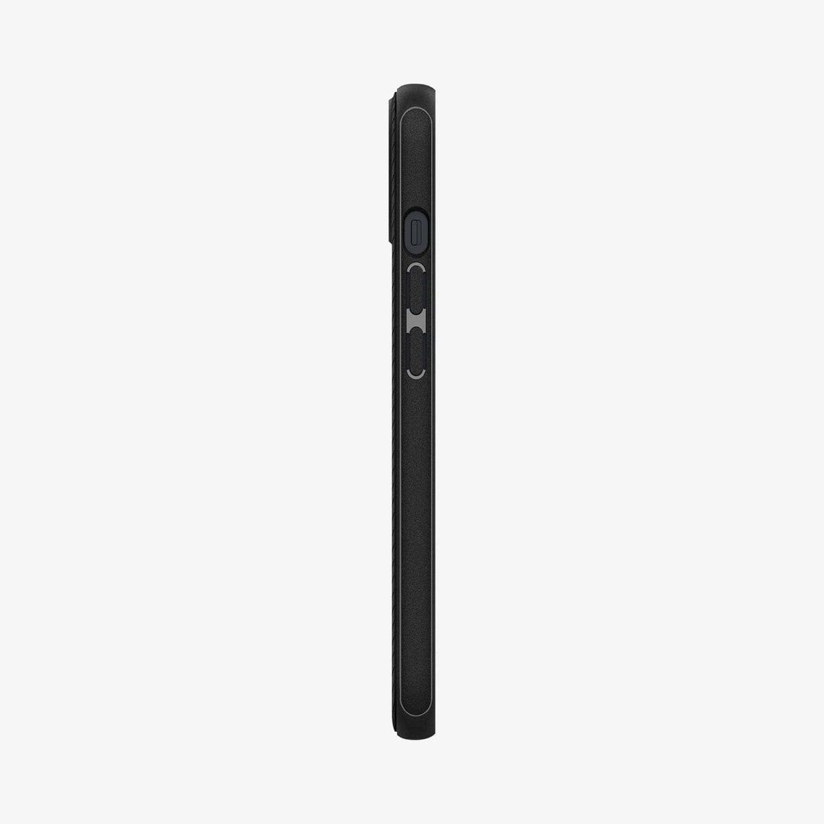 ACS03546 - iPhone 13 Case Mag Armor in black showing the side with volume controls