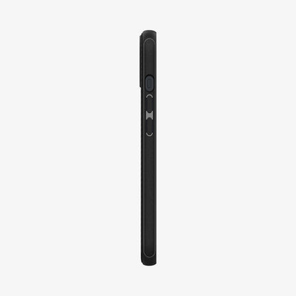 ACS03546 - iPhone 13 Case Mag Armor in black showing the side with volume controls