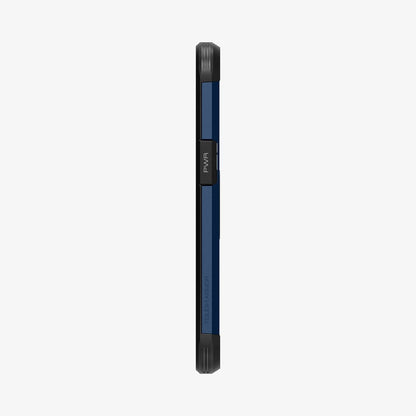 ACS03541 - iPhone 13 Case Tough Armor in navy blue showing the side