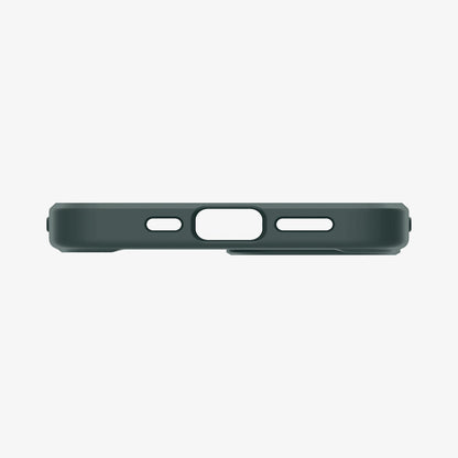 ACS04562 - iPhone 13 Case Ultra Hybrid in Midnight Green showing the bottom