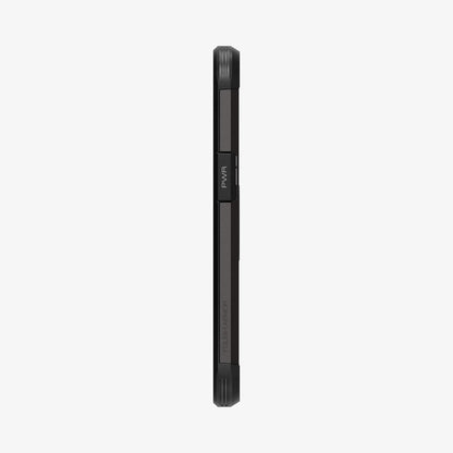 ACS03330 - iPhone 13 Mini Case Tough Armor in gunmetal showing the side