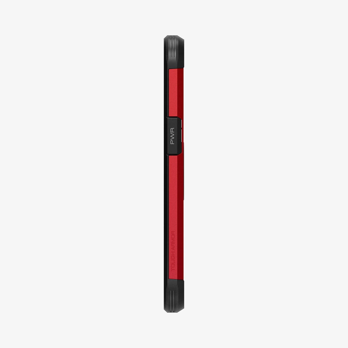 ACS03332 - iPhone 13 Mini Case Tough Armor in red showing the side
