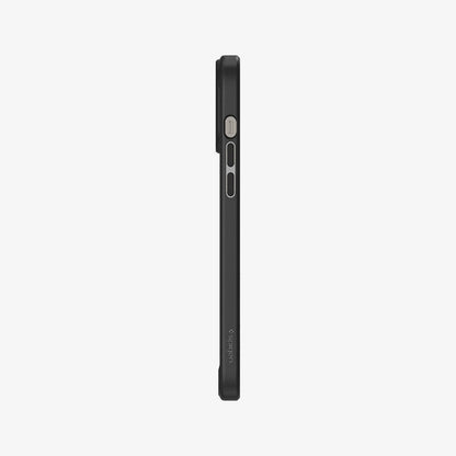ACS03205 - iPhone 13 Pro Max Case Ultra Hybrid in matte black showing the side with volume controls