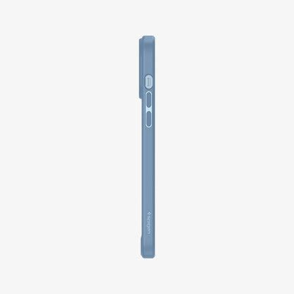 ACS04131 - iPhone 13 Pro Max Case Ultra Hybrid in sierra blue showing the side with volume controls