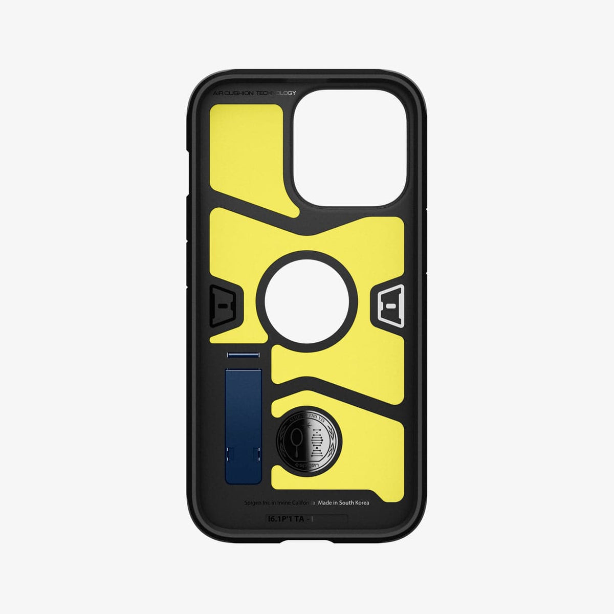 ACS03279 - iPhone 13 Pro Case Tough Armor in navy blue showing the inside of case