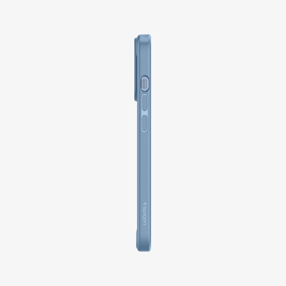 ACS04132 - iPhone 13 Pro Case Ultra Hybrid in sierra blue showing the side with volume controls