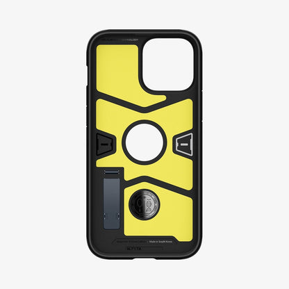 ACS03223 - iPhone 13 Pro Max Case Tough Armor in metal slate showing the inside of case