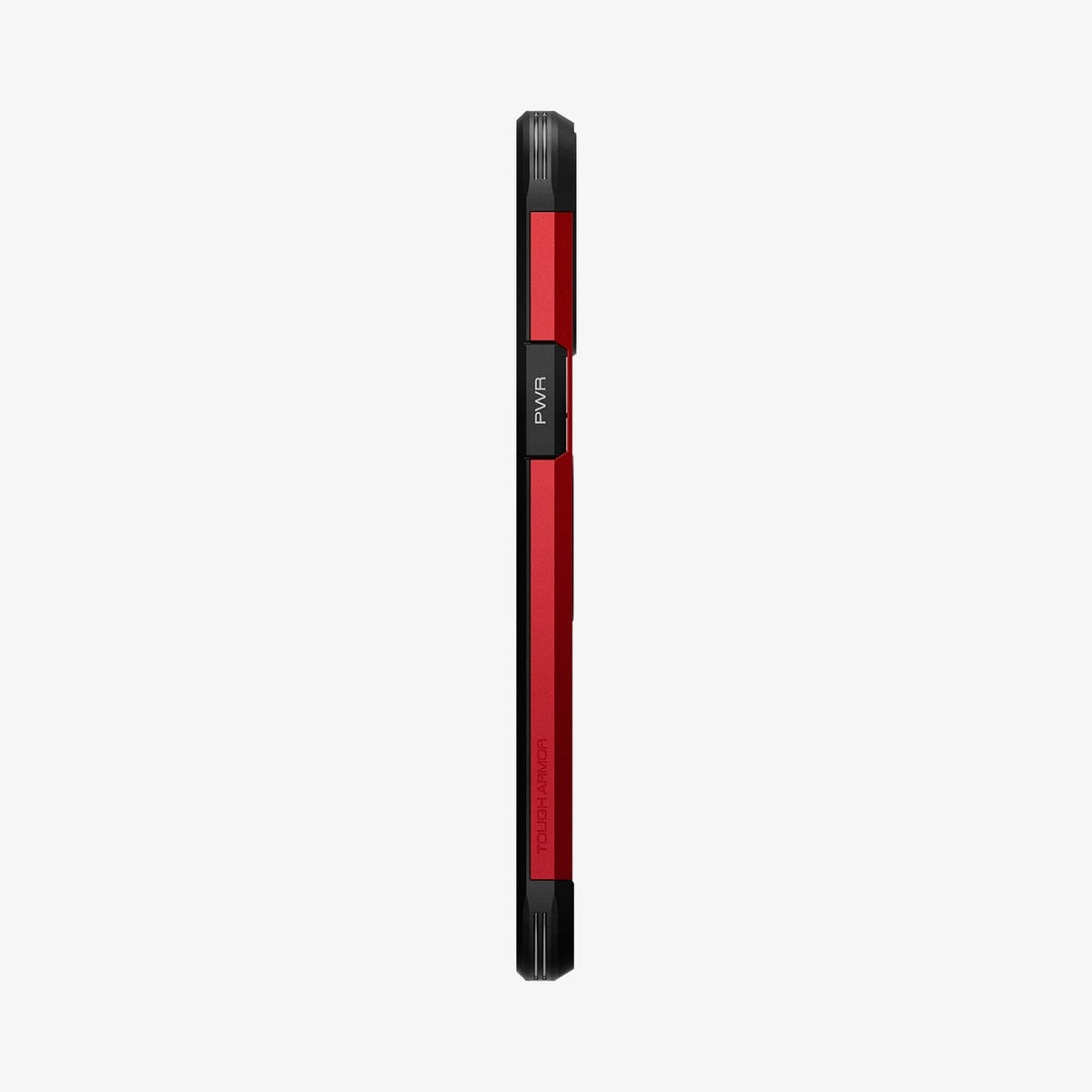 ACS03224 - iPhone 13 Pro Max Case Tough Armor in red showing the side