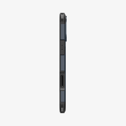 ACS08511 - iPhone 16 Pro Case Tough Armor T AI (MagFit) in Metal Slate showing the side