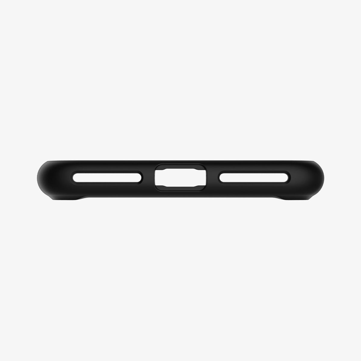 043CS21137 - iPhone 8 Plus Case Ultra Hybrid in Black showing the bottom