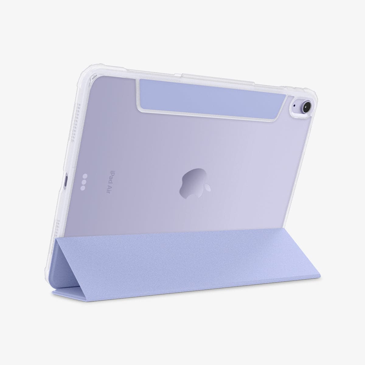 ACS04567 - iPad Air 10.9" (2022 / 2020) Case Ultra Hybrid Pro in lavender showing the back with device propped up by built in kickstand