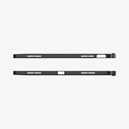 ACS07757 - iPad Air 11-inch (2024) Case Enzo Aramid in Black showing the top and bottom