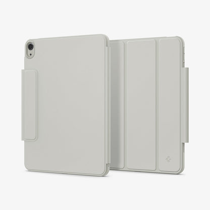 ACS08491 - iPad Air 13-inch (2024) Case Air Skin Pro OneTap in Gray showing the front and back partial sides