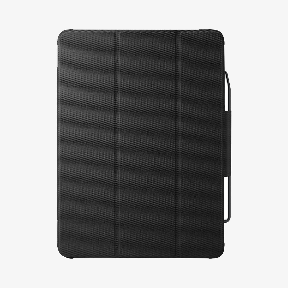ACS01024 - iPad Pro 11-inch Case Rugged Armor Pro in Black showing the front with s-pen attached