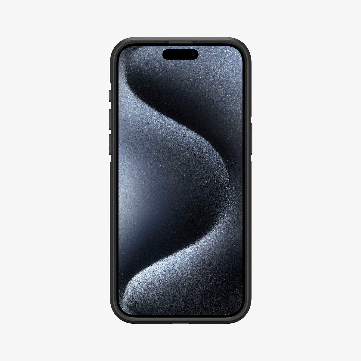 ACS06466 - iPhone 15 Pro Case Core Armor in matte black showing the front